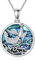 VONALA Phönix Halskette Sterling Silber Nirvana von Phoenix Anhänger Kette mit Abalone Muschel Tier Schmuck Religiöse Geschenke für Damen Herren