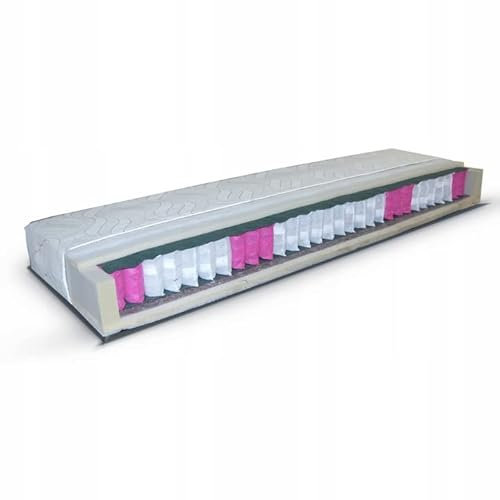 Marlux-Meble Doppelseitige 7-Zonen Taschenfederkernmatratze Cezar K1 80x190 cm Matratze Federkernmatratze für Etagenbett JSM-3 und JSM-4 - Obermatratze Mattress