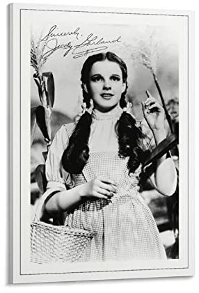 JUDY GARLAND THE WIZARD OF OZ AUTOGRAPH SIGNED Poster Dekorative Malerei Leinwand Wandkunst Wohnzimmer Poster Schlafzimmer Malerei, Leinwand Kunst Poster Und Wandkunst Bilddruck Moderne Familienzimmer