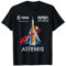 NASA Artemis Mission SLS Worm und ESA Logo T-Shirt