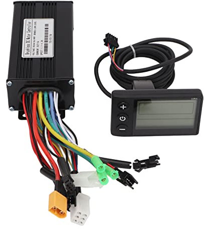 Controller, DC24V 500W 750W 36V 48V 26A 3 Mode SineWaterproof LCD Display Panel Brushless Motor Controller Kit with Metal Case, for Electric Bicycle Scooter