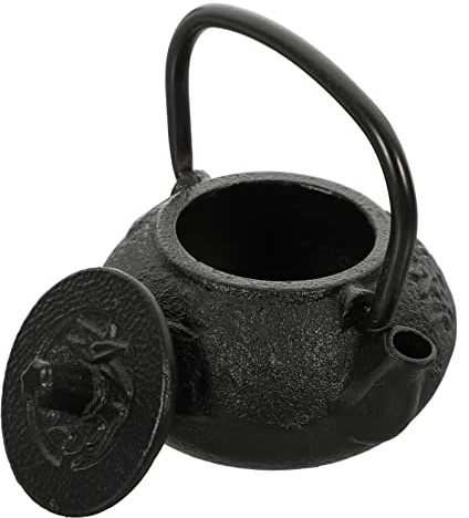 PRETYZOOM Mini Teapot Tea Cast Iron Adornment for Desktop Home Office Scene Layout Birthday Present