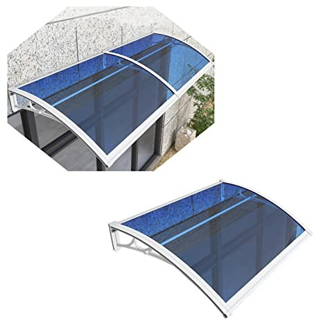 UV-Schutz-Fenstermarkise, Regen- und schneebeständig, robuste Türüberdachung für Terrasse, Veranda, Garten, mehrere Größen (80 x 220 cm) (80 x 80 cm)