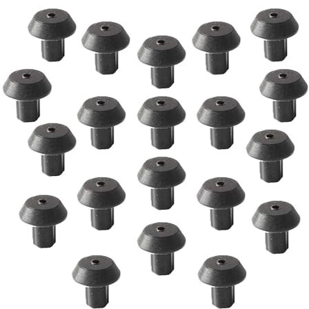 Lot de 8/10/20 pieds de rechange en caoutchouc WB2K101 pour plaque de cuisson de cuisinière - Grille WB02K0101 pour éviter les rayures sur la table de cuisson avec coussinet de pied de grille