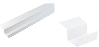 Gartenhaus Verlängerungsset 1 Meter Aluminium weiß Simpel