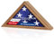 DecoWoodo Flaggenbox Vitrine für 90 x 150 cm gefaltete amerikanische Flagge (nicht für Beerdigungsflagge) – Massivholz Militär-Veteranen-Flaggen-Schattenbox mit HD-gehärtetem Glas, wandmontierter
