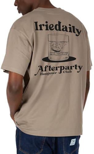 IRIEDAILY T-Shirt Hangover Club, Bio-Baumwolle, Smokey Olive, M
