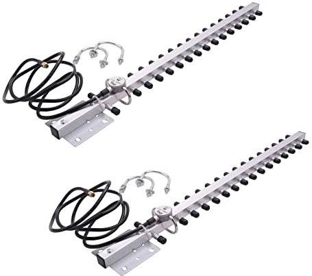 Hurromy 2X 2.4Ghz Antena WiFi 25Dbi Rp SMA Cable Módem Modular Amplificador Direccional Antena sin Exterior