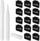 14 Pcs Plastic Basket Labels - Clip On, Removable, Black