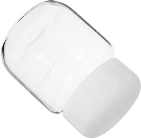 PRETYZOOM Glaswasserflasche Kleine Trinkflasche Aus Glas Wasserflasche Für Sport Fitness Camping Wanderung Mit Dichtem Deckel Für Milch Tee Im Büro Und Draußen