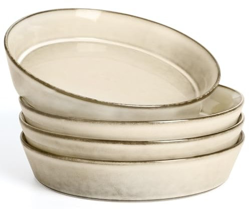HaWare 4-Piece Pasta Bowls Set (Reactive Khaki, 4 Pieces - Service for 4)