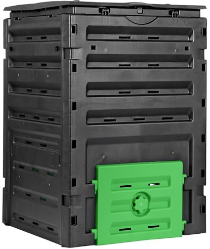 JupiterForce 120 Gallon Large Compost Bin, BPA Free Outdoor Composting Tumblers for Garden Patio, Easy Assembling, Fast Creation of Fertile Soil, Lightweight