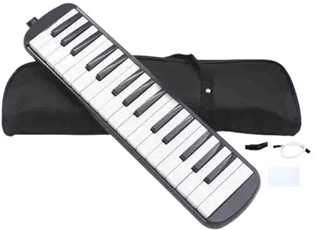 GkgWuxf 32 Key Melodica | Air Piano Keyboard with Double Tubes | Talk Box Instrument Mouthpiece, Safe Mouth Melodica, Organ Melodica for Musical Instruments Enthusiasts