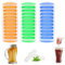 HhBdy 3 Pack Ice Cube Tray Silicone Bottle Ice Stick Trays with No-Spill Removable Lid 10 Cavities for Sports Drinks and Water Bottles Whiskey Cocktail