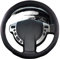 Auto-Lenkradschutz für Nissan Qashqai J10 Terrano 37 cm 38 cm Auto-Lenkradbezug innen, atmungsaktiv, rutschfest, Schwarz