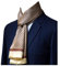 UK_Stone Halstuch Herren 100% Seide Schal Vintage Pattern Seidenschal Herrenschal, (#15)