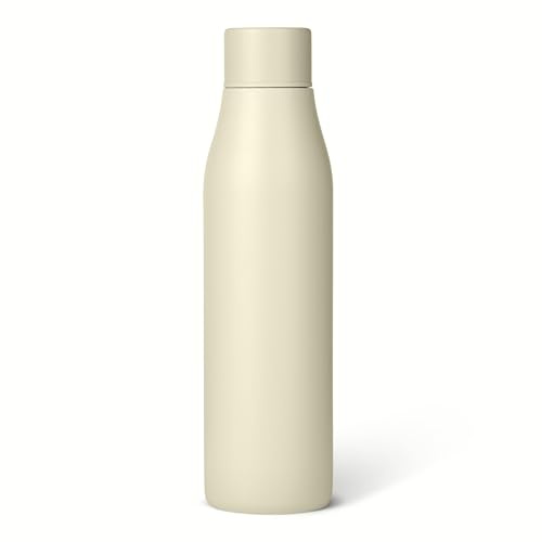 Amazon Basics Borraccia Termica in Acciaio Inox, 592ml, Senza BPA, Avorio