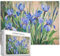 Blooming Irises Puzzle für Erwachsene, Van-Gogh-Stil, Blumenkunst-Puzzle, herausfordernde Familienaktivitäten, buntes DIY-Bastelpuzzle für Heimdekoration, Geschenke, 68 x 50 cm, 1000 Teile