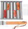 Hot Dog Roller für Grill,Hot Dog Grill Roller,Hot Dog Grill Wurstgriller - Hot Dog Roller aus Edelstahl mit Holzgriff, Wurstrollerständer, gleichmäßig gegarte Hot Dogs