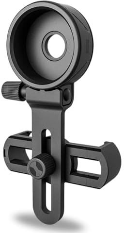 PURSUAL Telescope Phone Adapter, Unviersal smart phone mount Compatible with Binoculars, Monocular, Microsope, Spotting Scope, Telescope, Smartphone Holder Clip Bracket fits almost of Mobile phone