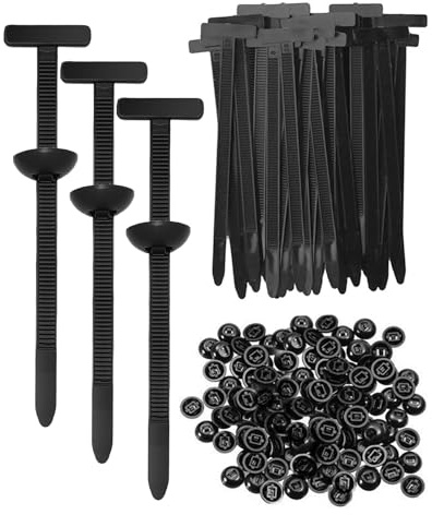 hommova 240 Pcs Nylon Universal Cable Tie Buckle, Self Locking Zip Ties for Quick Fastening, Automotive Repair and Daily Use