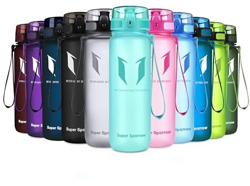 Super Sparrow Bouteille d'eau - Gourde - 500ml - sans BPA - Convient pour Le Sport, la randonnée, l'école, Le Bureau, en Plein air