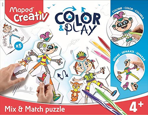 Maped - ausmalbares Puzzle COLOR & PLAY
