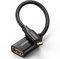 UGREEN Adaptador Micro HDMI Macho a HDMI Hembra 4K 3D HDR Ethernet ARC Cable Compatible con Hero 7 Black Raspberry Pi4 Aquaris M10 Cámara TV Nylon Trenzado, Gris