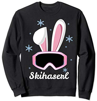 Skihaserl Skihäschen Ski Hase Apres Ski Kostüm Skihaserl Sweatshirt