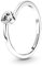 PANDORA Ring Klares Herz Silber 199267C02