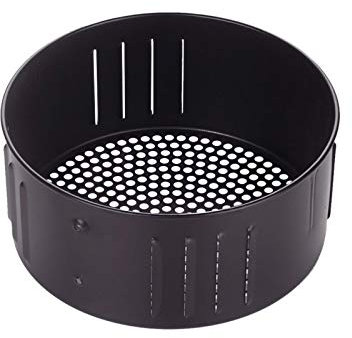 Cestello di Ricambio per friggitrice ad Aria da 2,6 l / 3,5 l, Accessori per friggitrice ad Aria Universale, cestello per Alimenti, teglia da Forno Rotonda Antiaderente da Cucina in ghisa