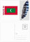 Postkarten-Set Made in Maledives, mit Federn, 20 Stück