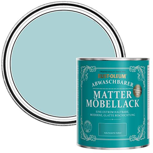 Rust-Oleum Peinture Bleue Mate & Lessivable pour Meubles, Finition Mate - Cyclades 750ml