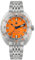 TACTICAL FROG 43 mm Automatikuhr, Saphirglas, leuchtendes NH35A-Uhrwerk, SUB 300T, Taucheruhren für Herren, 20 ATM wasserdicht, Orange/Abendrot im Zickzackmuster (Sunset Chevron), Sport-Stil,