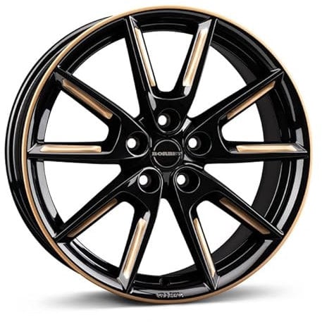 13.05.24 Borbet LX18 black glossy gold spoke rim 8x18 ET40 5x112 4051665058437 LX18 80840112566,6BGGSR
