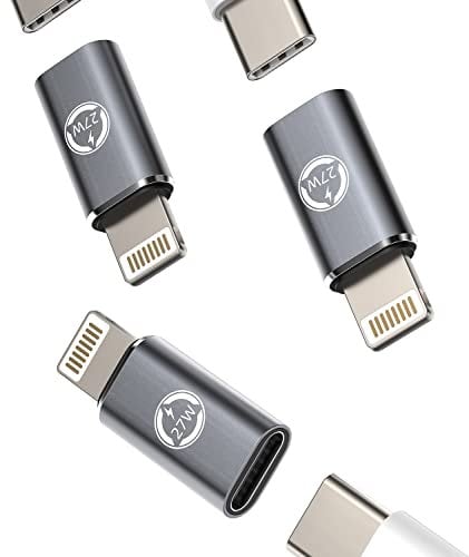 27W Fast Charger Adapter(3Pack)USB C Female to Lightning Male Converter Type-c Port Charge Cord Connector Charging Data Sync Cable for Apple Iphone 11 12 13 14 Pro Max Mini Xs Se 7 8 X Xr Plus IpadAir