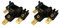 MelTruck® 2x H4 Glühbirnenstecker Lampenfassung Lampensockel Stecker für Scheinwerfer