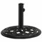 JUNZAI Socle de Parasol Noir 44x44x31 cm Fonte,Socle de Parasol,Pied de Parasol,Socle pour Parasol