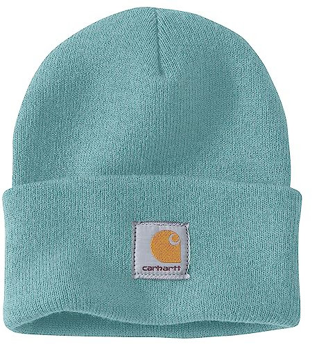 Carhartt Herren-Strickmütze mit Krempe, Pastelltürkis, Einheitsgröße