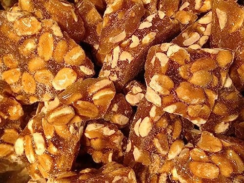 Peanut Brittle Sweets - 1 Kilo Bulk Bag - 1KG - Assorted Sweet Pick and Mix for Parties, Gifts, and Sharing.