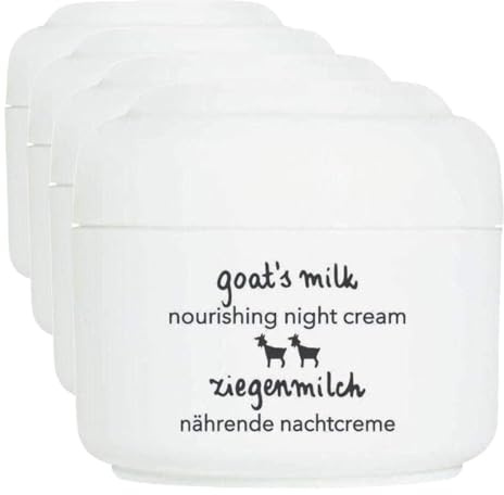 Ziaja ZIEGENMILCH Nachtcreme für trockene Haut, 50ml (Packung mit 4)