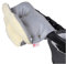 BABYLUX MUFF Handmuff PLÜSCH/WOLLE Handwärmer für Kinderwagen Buggy Handschuh 2 Stück (18. Jeans Grau hell '53)