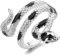 PRETTYLE Punk Gothic Schlange Ringe Für Frauen Vintage Offene Einstellbare Silber Farbe Emaille Blau Rot Schwarz Party Schmuck Nette Finger Ring geschenk