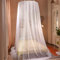 Koomuao Moskitonetz Doppelbett und Einzelbett - 85 * 280 * 1100cm Mückenschutz Babybett Kinderzimmer mit Klebehaken Schrauben Betthimmel Mückenschutz für Reise und Zuhause (Weiß)