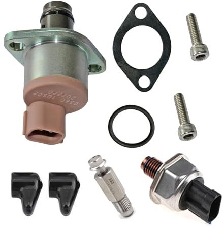 lcyen Fuel Pump Rail Pressure Valve Sensor Kit,Fuel Pump Pressure Regulator Valve Compatible with Ford Transit Mk7 2.2 2.4 Peu-geot Boxer 2.2 Citroen Relay 294200-0360 294200-0160 294009-0260
