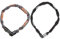 ABUS Kettenschloss Tresor 1385/75 Grey Lightning – Zahlenschloss aus gehärtetem Stahl – 6 mm starke Vierkantkette – ABUS-Sicherheitslevel 6 – 75 cm – Grau & kettingslot code 1200/60 web black