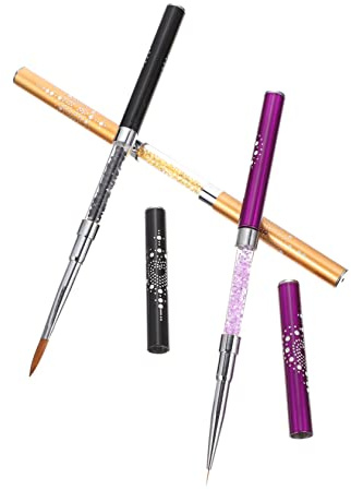 3pcs Double End Manicure Nail Art Painting Pen Plastic Drawing Tool