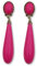 Pendiente con forma de lágrima (FUCSIA)