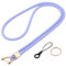 Vicloon Schlüsselband Lang, Nylon Lanyards mit karabiner, Schlüsselbänder Umhängebänder mit Drehbarem Metallclip Abnehmbare Neck Lanyard Langes Handgelenk Paracord(Lila)