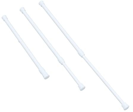 IMIKEYA 4stücke Ausziehbare Spannstange Für Vorhänge Federvorhangstange Verstellbare Ohne Werkzeug Und Bohren Für Schrank Bad Oder Küche